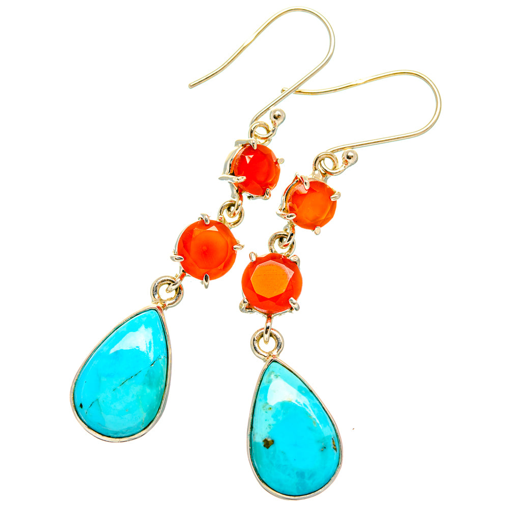 Larimar Earrings handcrafted by Anasilvercos - EARR427202 - Photo 2