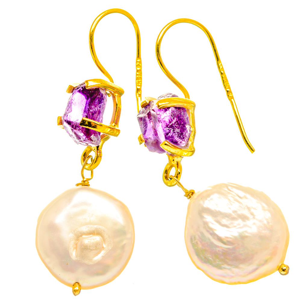 Mother Of Pearl Earrings handcrafted by Anasilvercos - EARR427213 - Photo 2
