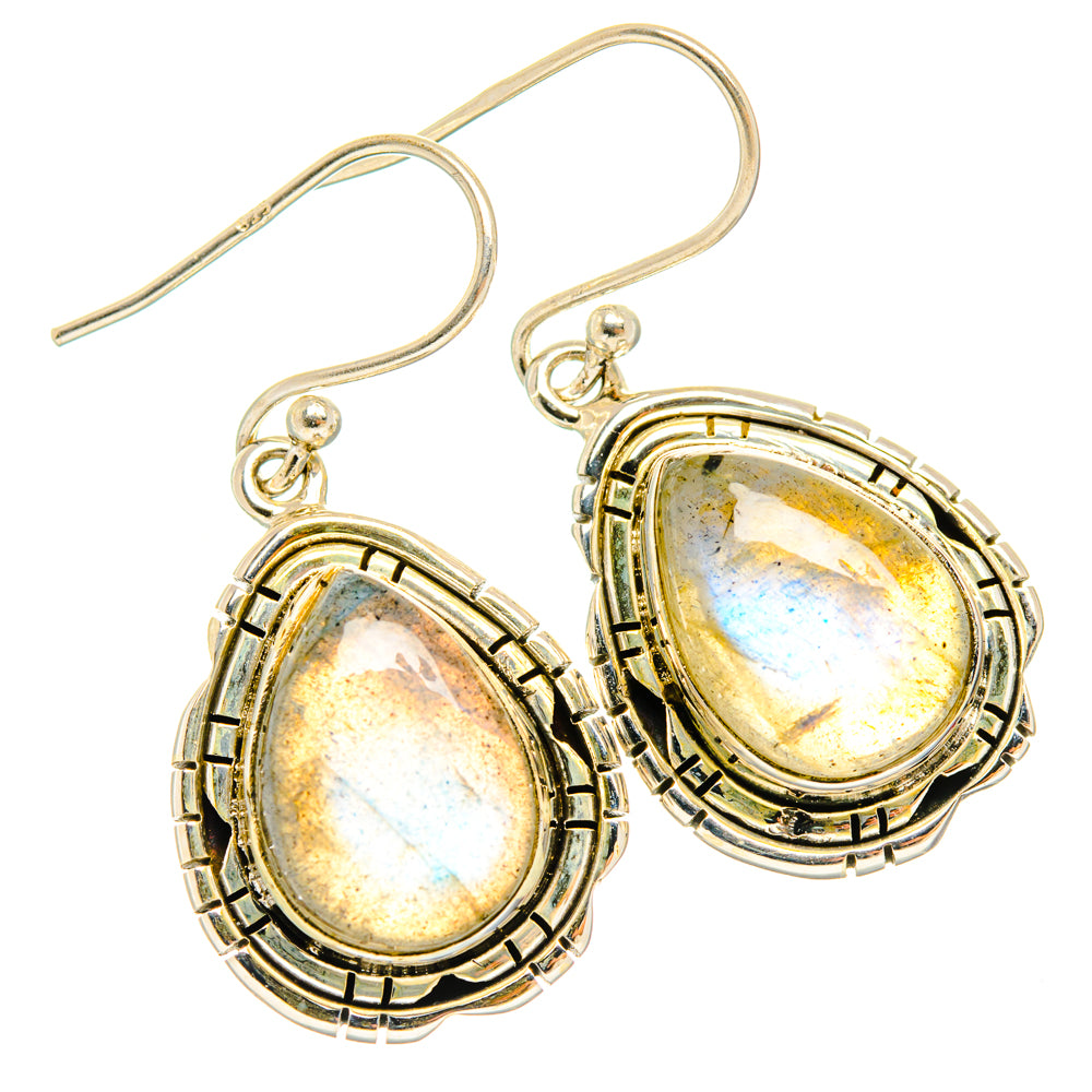 Labradorite Earrings handcrafted by Anasilvercos - EARR427221 - Photo 2