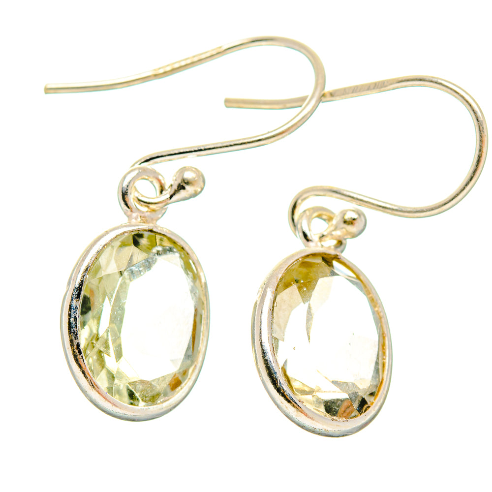 Green Amethyst Earrings handcrafted by Anasilvercos - EARR427247 - Photo 2