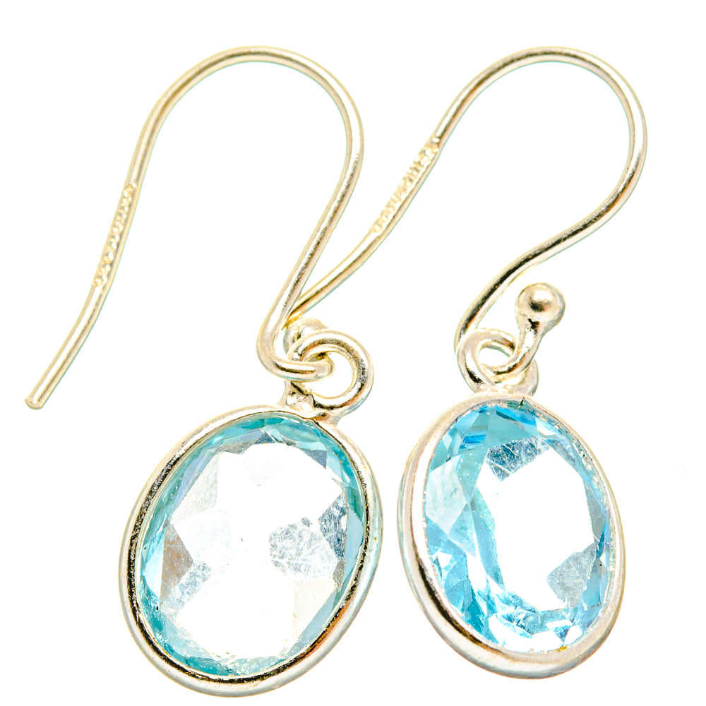 Blue Topaz Earrings handcrafted by Anasilvercos - EARR427253 - Photo 2
