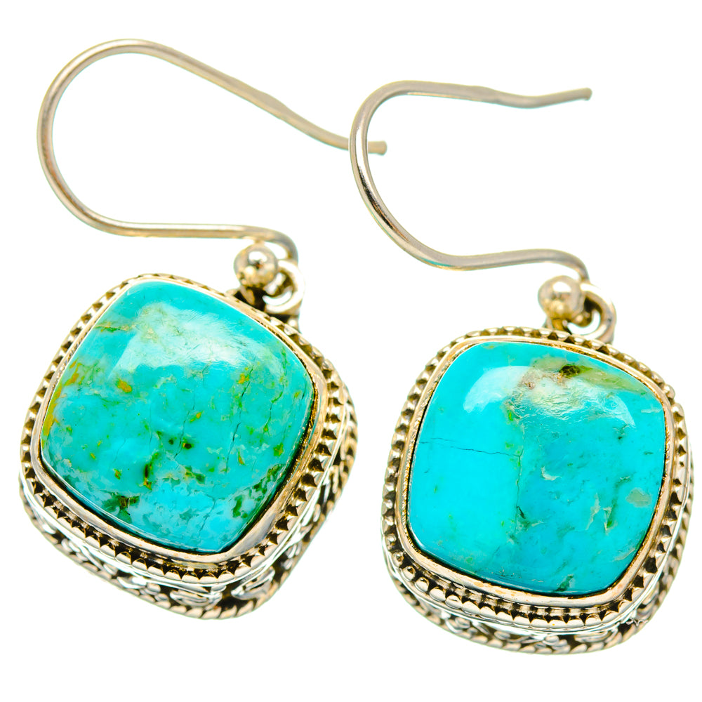 Chrysocolla Earrings handcrafted by Anasilvercos - EARR427258 - Photo 2