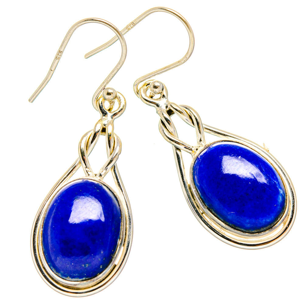 Lapis Lazuli Earrings handcrafted by Anasilvercos - EARR427260 - Photo 2