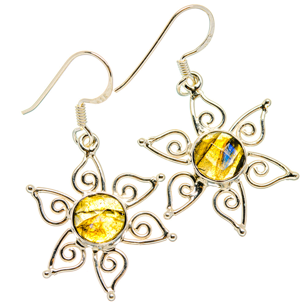 Labradorite Earrings handcrafted by Anasilvercos - EARR427279 - Photo 2
