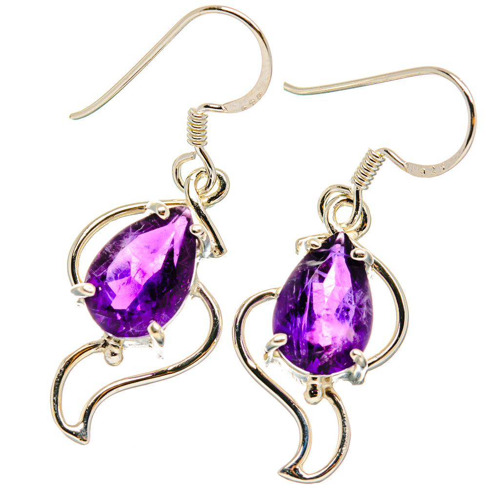 Amethyst Earrings handcrafted by Anasilvercos - EARR427280 - Photo 2