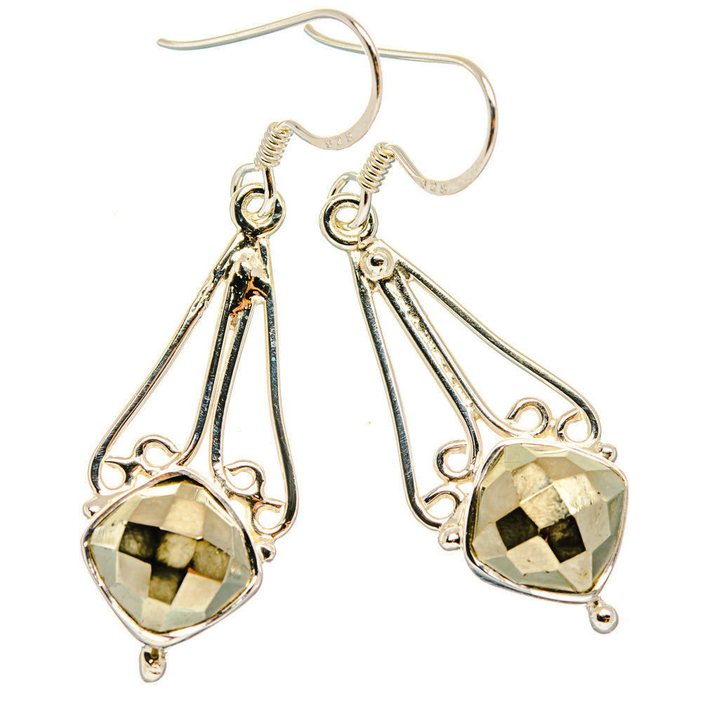 Pyrite Earrings handcrafted by Anasilvercos - EARR427293 - Photo 2