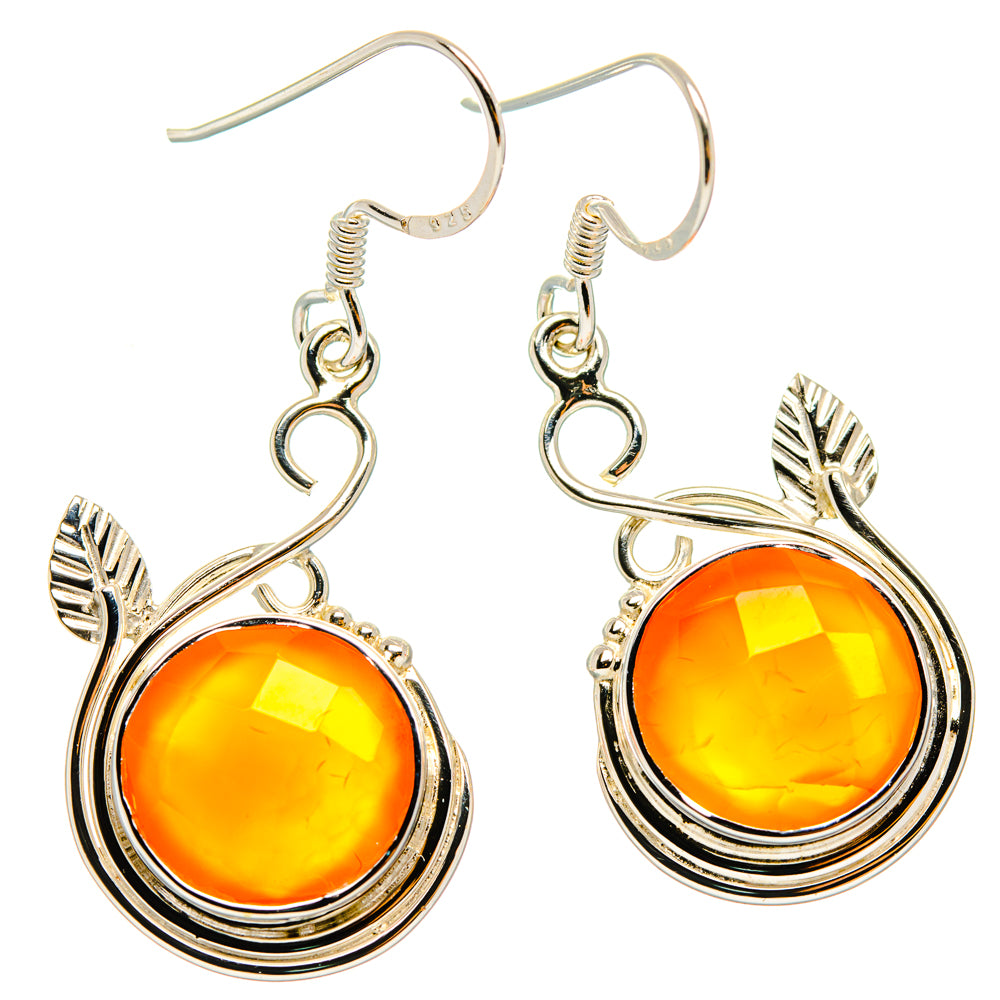 Carnelian Earrings handcrafted by Anasilvercos - EARR427296 - Photo 2