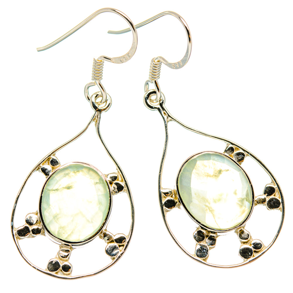 Prehnite Earrings handcrafted by Anasilvercos - EARR427302 - Photo 2