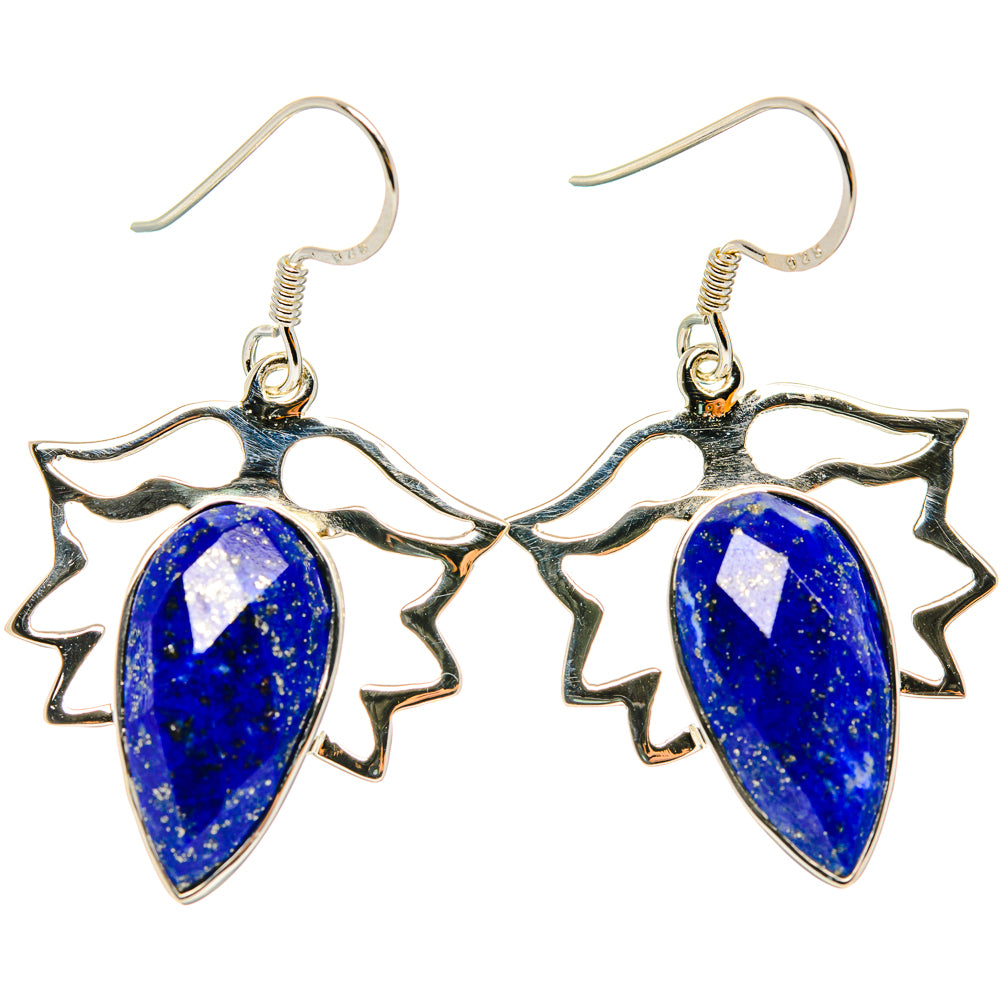 Lapis Lazuli Earrings handcrafted by Anasilvercos - EARR427303 - Photo 2