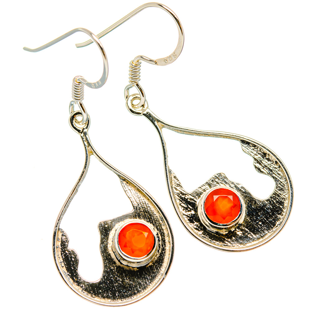 Red Onyx Earrings handcrafted by Anasilvercos - EARR427307 - Photo 2