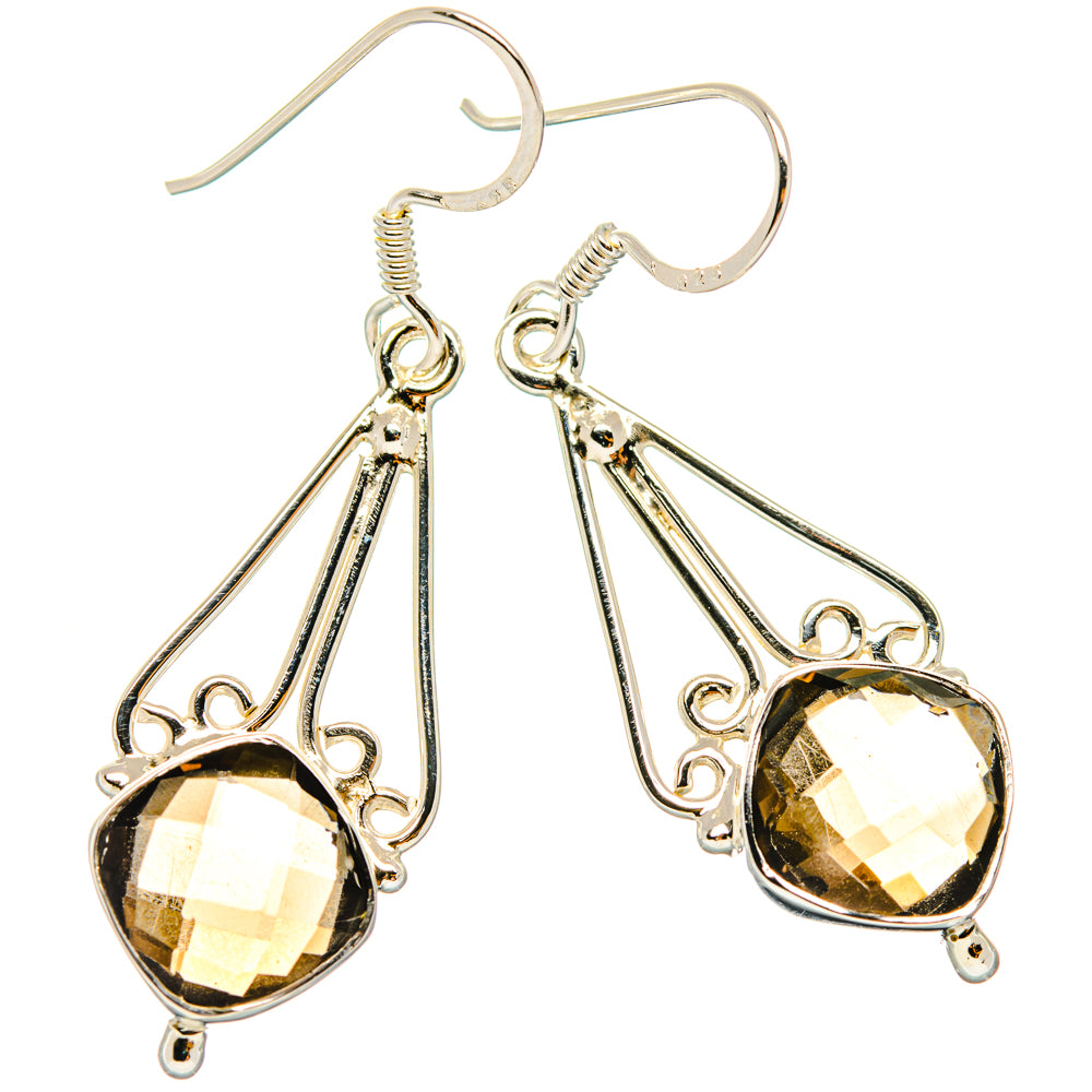 Smoky Quartz Earrings handcrafted by Anasilvercos - EARR427308 - Photo 2