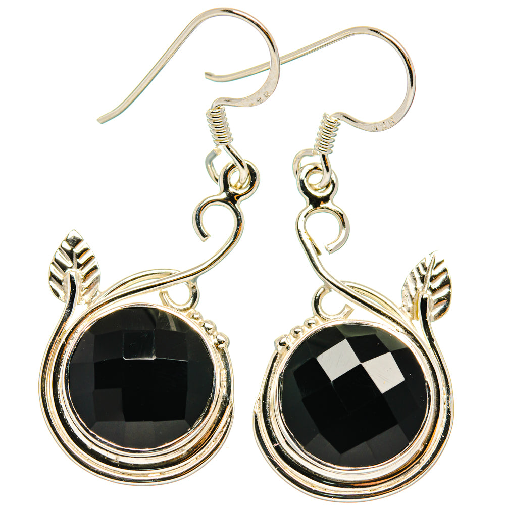 Black Onyx Earrings handcrafted by Anasilvercos - EARR427310 - Photo 2