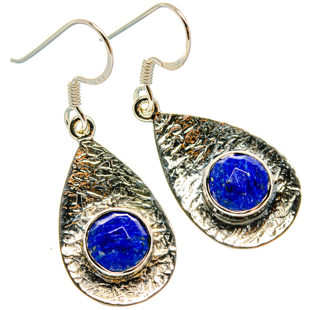 Lapis Lazuli Earrings handcrafted by Anasilvercos - EARR427319 - Photo 2