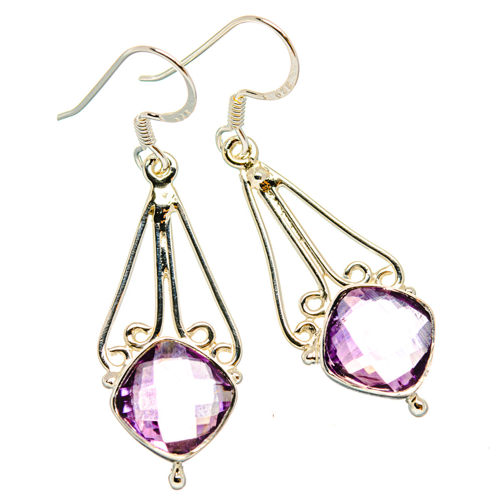 Amethyst Earrings handcrafted by Anasilvercos - EARR427323 - Photo 2