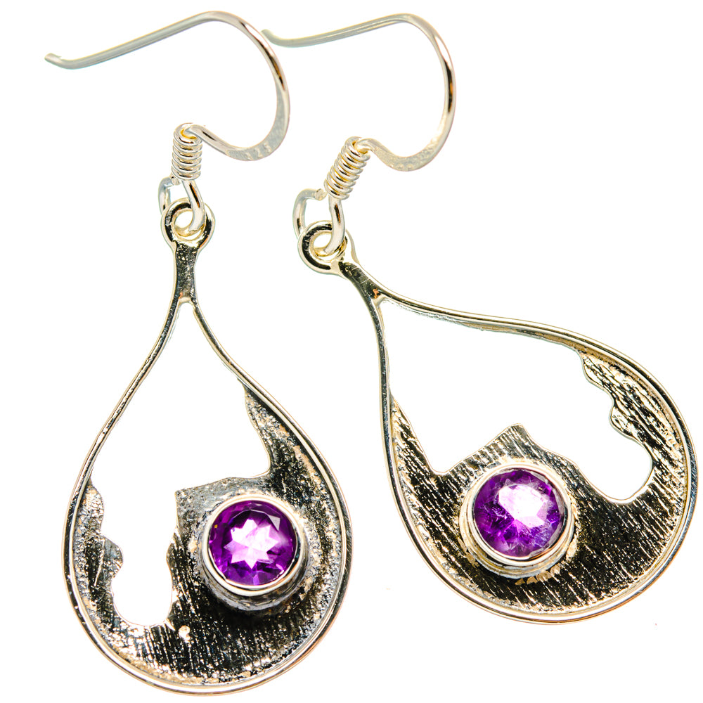 Amethyst Earrings handcrafted by Anasilvercos - EARR427324 - Photo 2