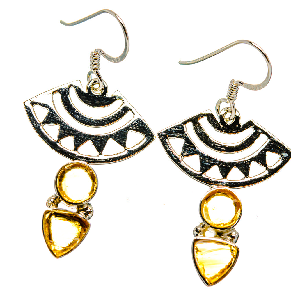 Citrine Earrings handcrafted by Anasilvercos - EARR427325 - Photo 2