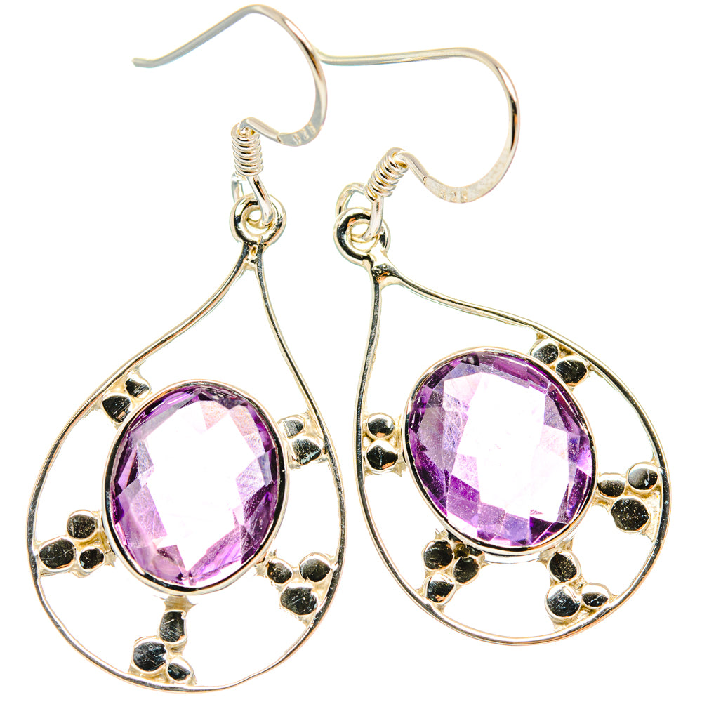 Amethyst Earrings handcrafted by Anasilvercos - EARR427333 - Photo 2