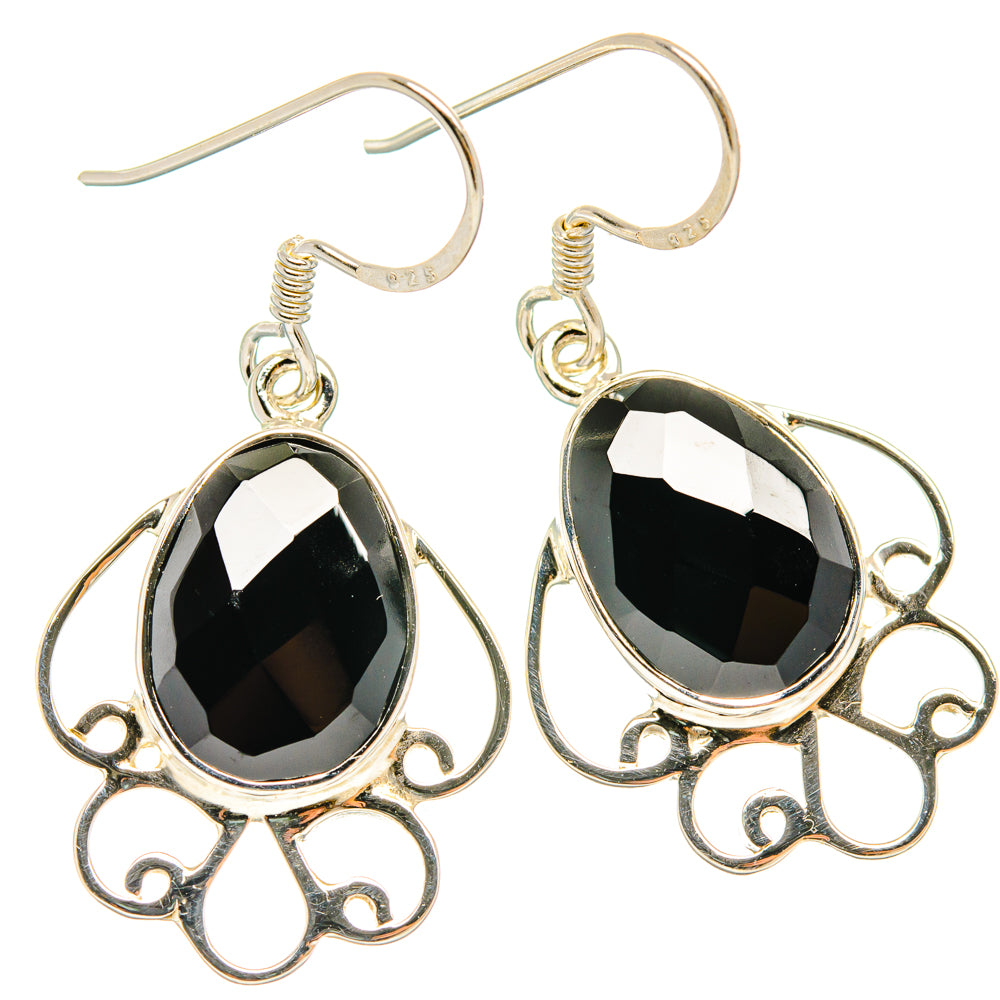 Black Onyx Earrings handcrafted by Anasilvercos - EARR427334 - Photo 2