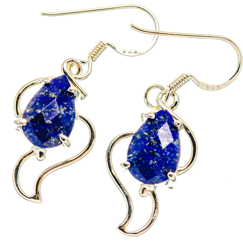 Lapis Lazuli Earrings handcrafted by Anasilvercos - EARR427337 - Photo 2