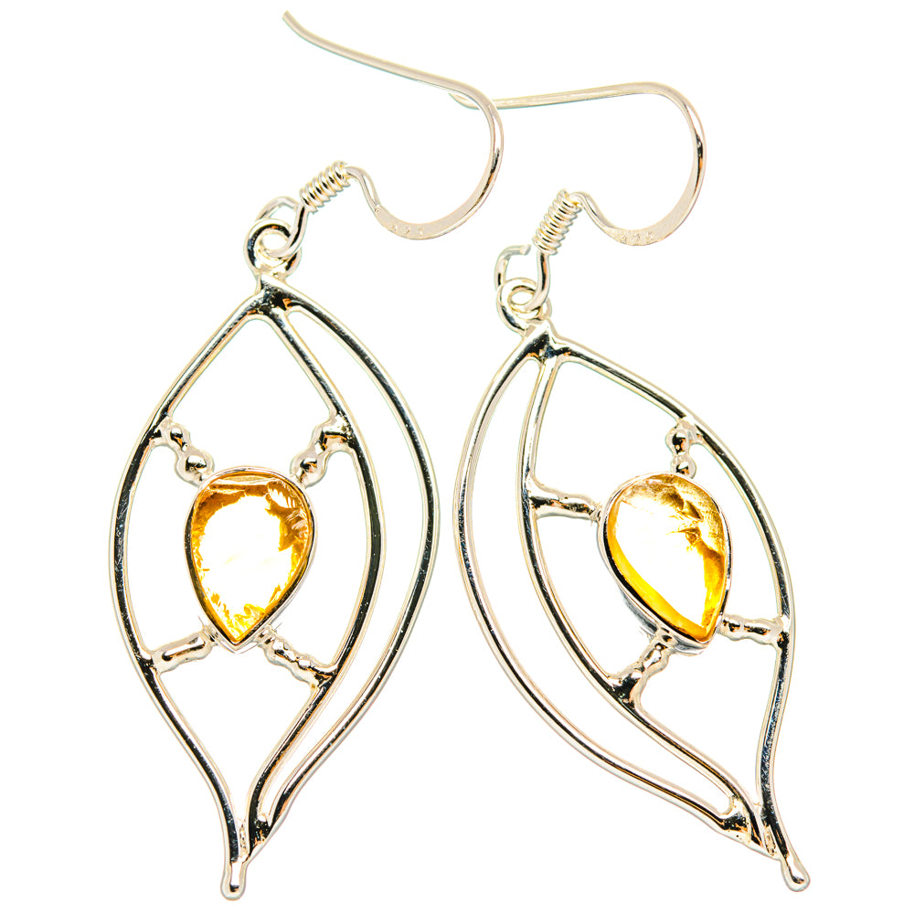 Citrine Earrings handcrafted by Anasilvercos - EARR427342 - Photo 2