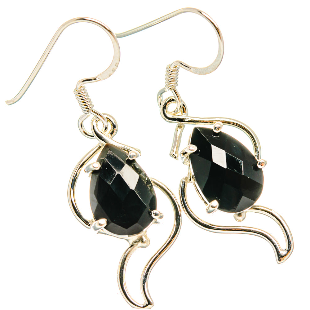 Black Onyx Earrings handcrafted by Anasilvercos - EARR427348 - Photo 2