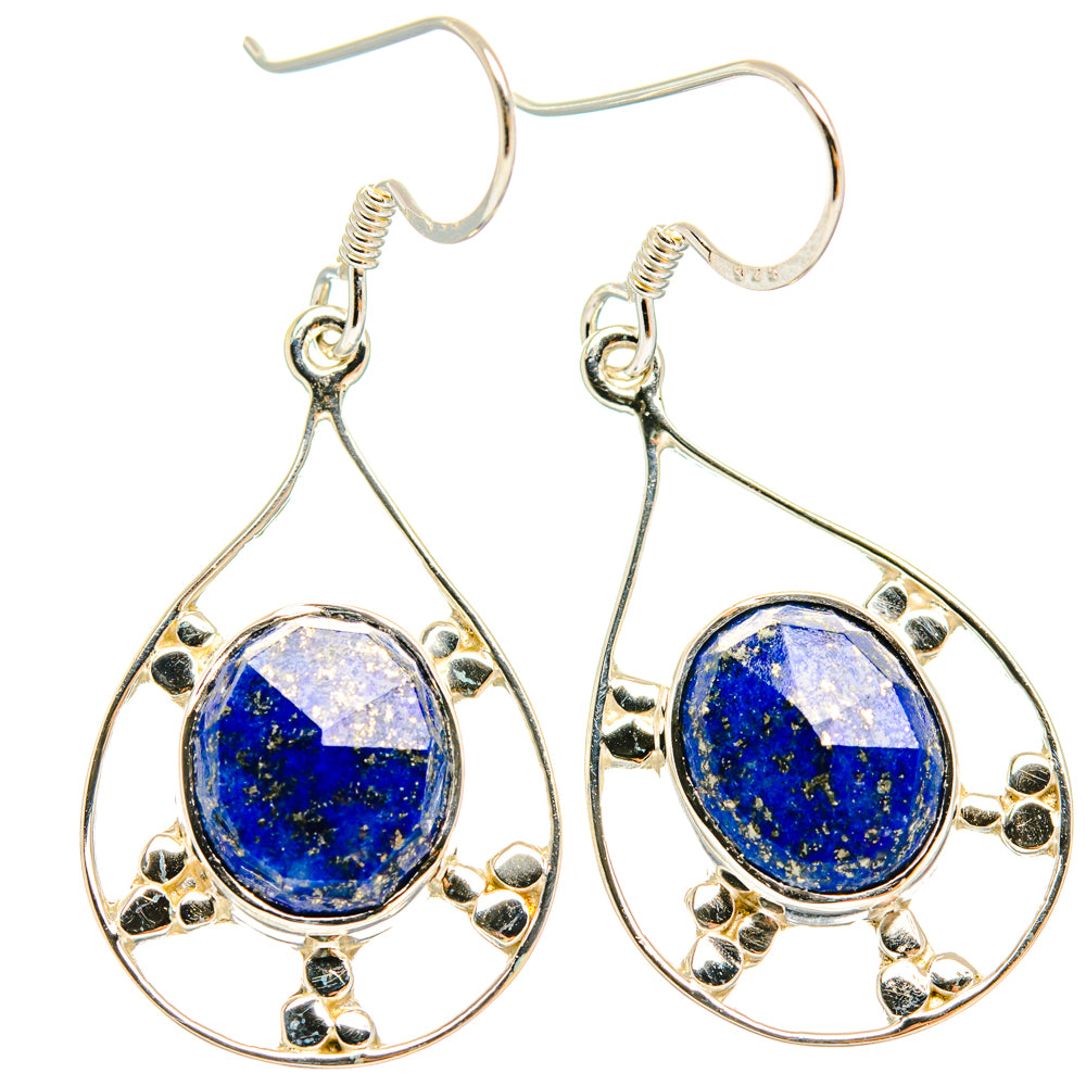 Lapis Lazuli Earrings handcrafted by Anasilvercos - EARR427352 - Photo 2