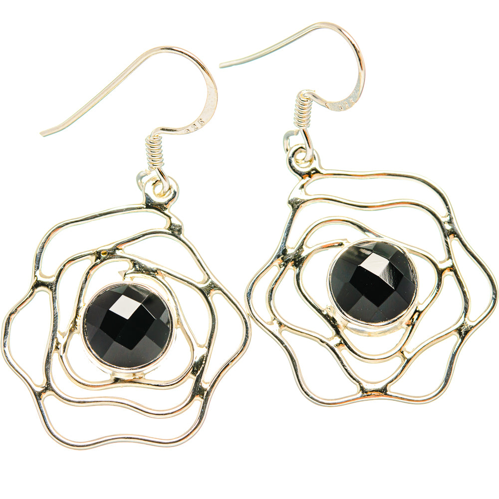 Black Onyx Earrings handcrafted by Anasilvercos - EARR427355 - Photo 2
