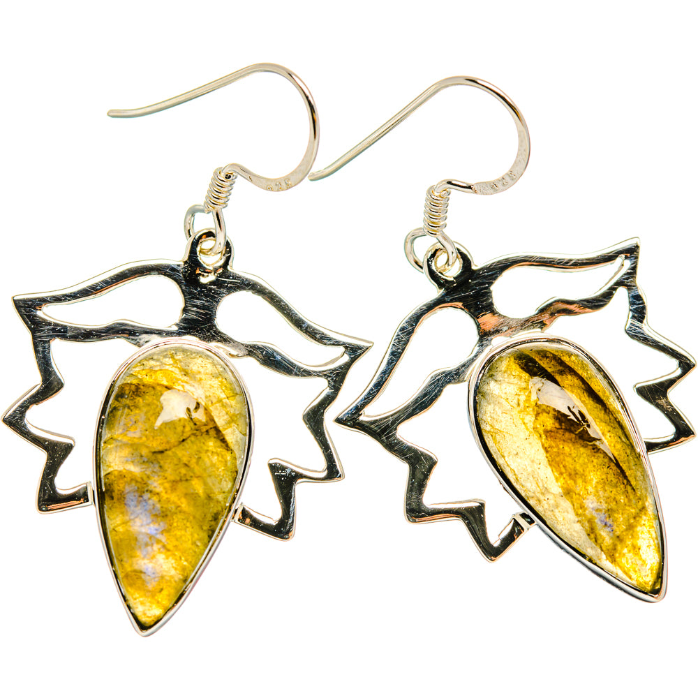 Labradorite Earrings handcrafted by Anasilvercos - EARR427356 - Photo 2