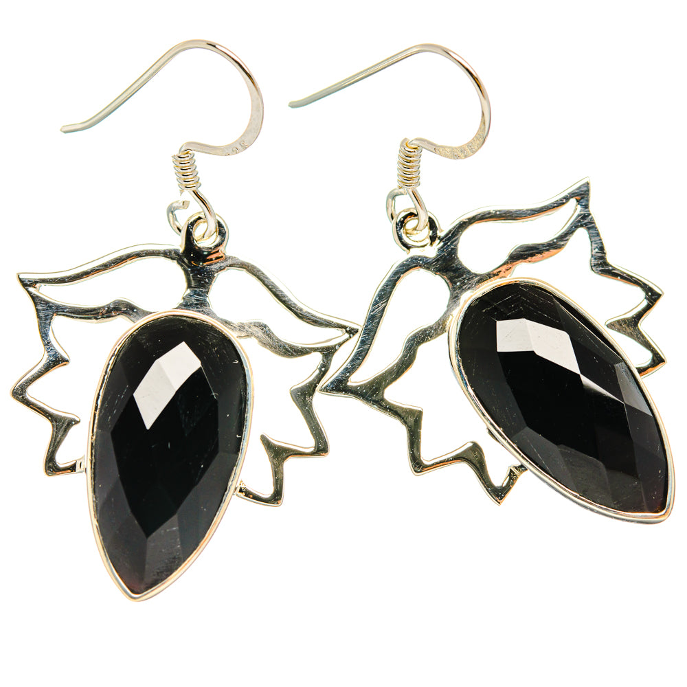 Black Onyx Earrings handcrafted by Anasilvercos - EARR427365 - Photo 2