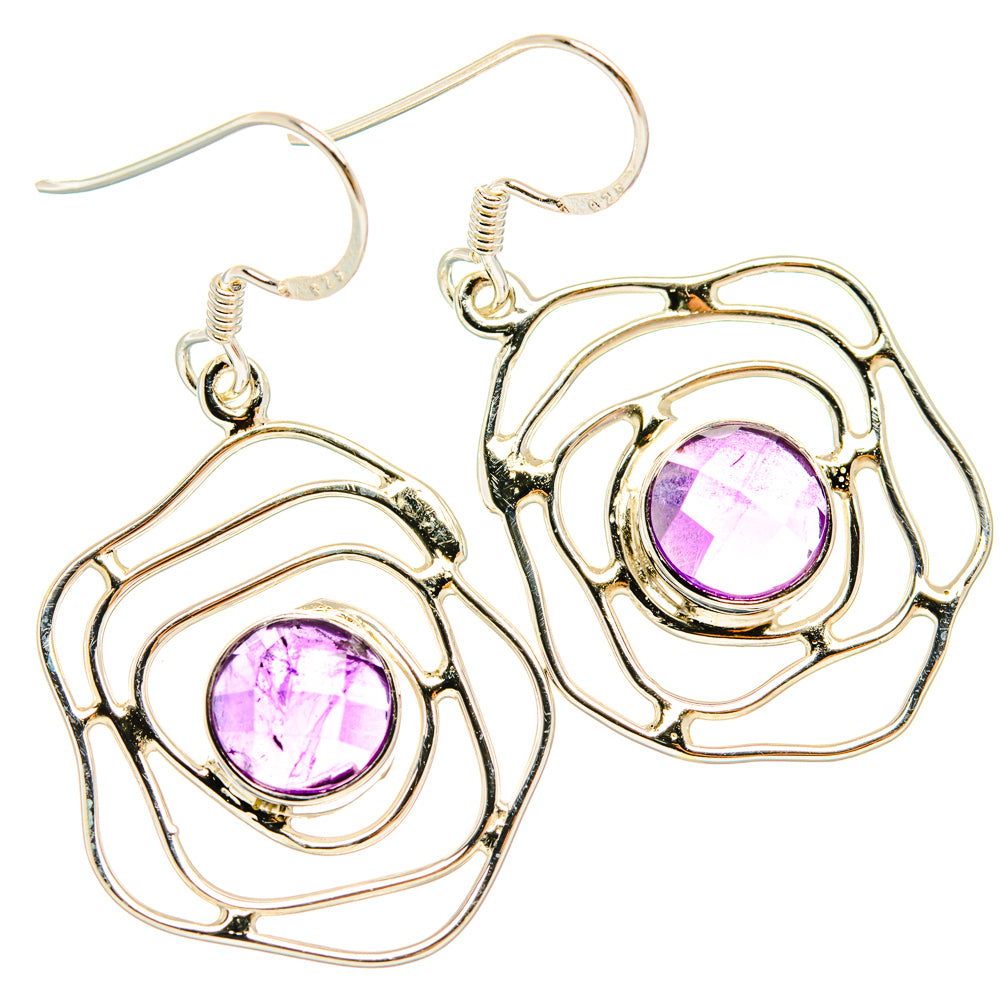 Amethyst Earrings handcrafted by Anasilvercos - EARR427370 - Photo 2
