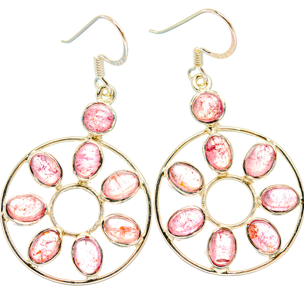 Pink Tourmaline Earrings handcrafted by Anasilvercos - EARR427374 - Photo 2