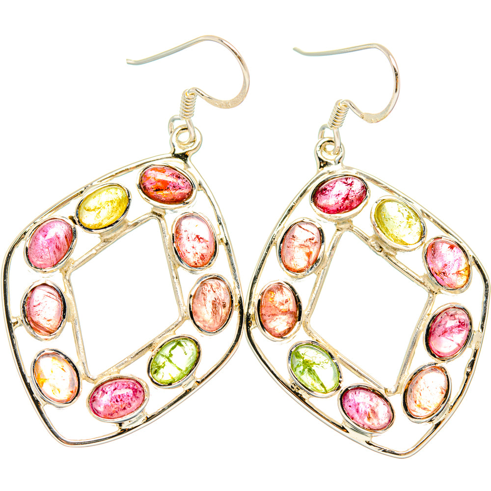 Tourmaline Earrings handcrafted by Anasilvercos - EARR427375 - Photo 2