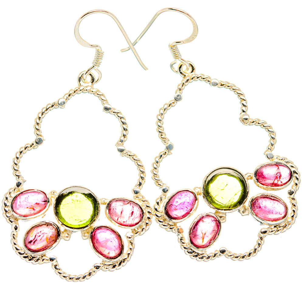 Tourmaline Earrings handcrafted by Anasilvercos - EARR427376 - Photo 2