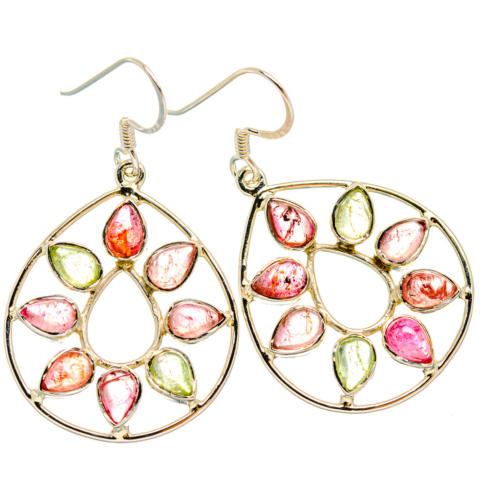 Tourmaline Earrings handcrafted by Anasilvercos - EARR427378 - Photo 2