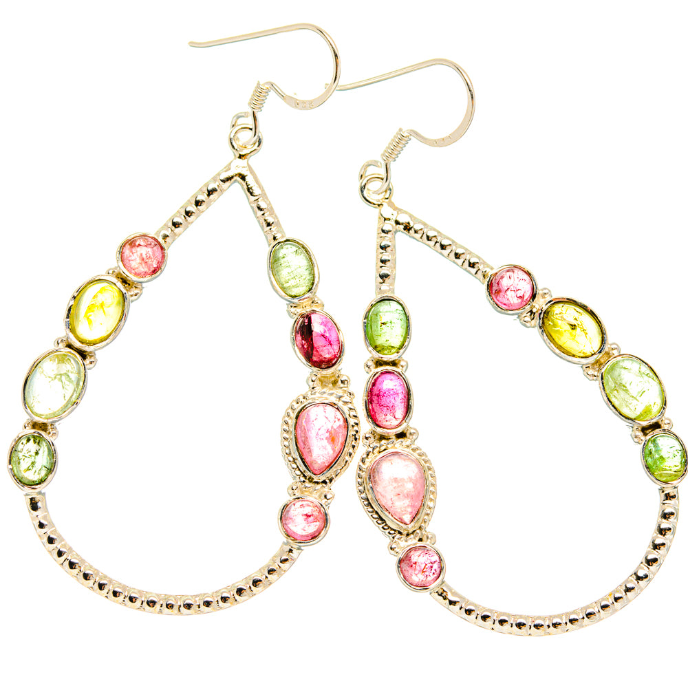 Tourmaline Earrings handcrafted by Anasilvercos - EARR427382 - Photo 2