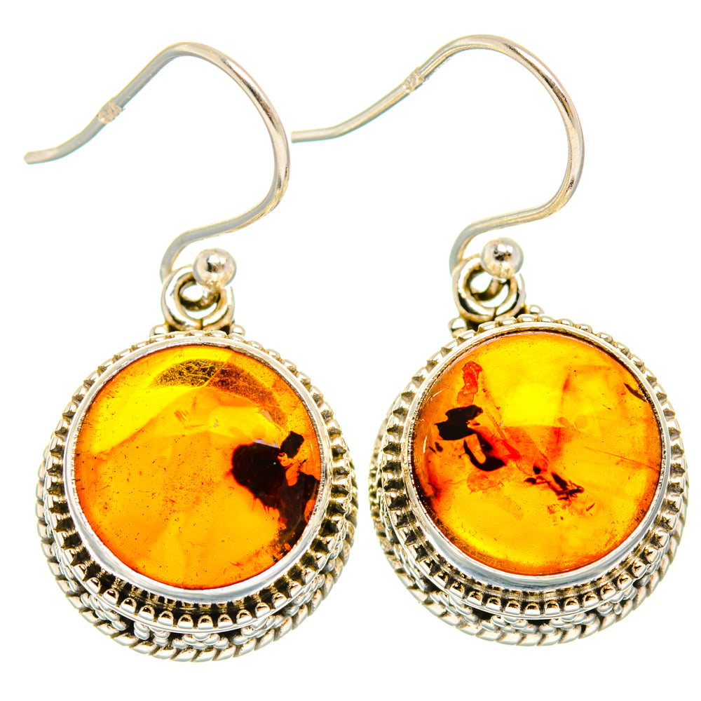 Baltic Amber Earrings handcrafted by Anasilvercos - EARR427388 - Photo 2