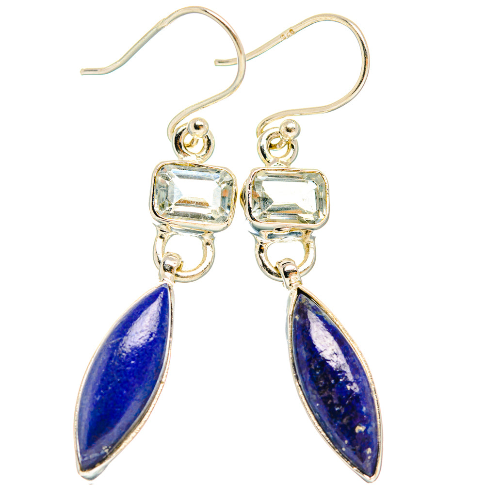 Lapis Lazuli Earrings handcrafted by Anasilvercos - EARR427390 - Photo 2