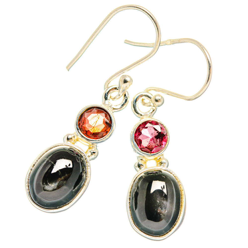 Star Diopside Earrings handcrafted by Anasilvercos - EARR427393 - Photo 2