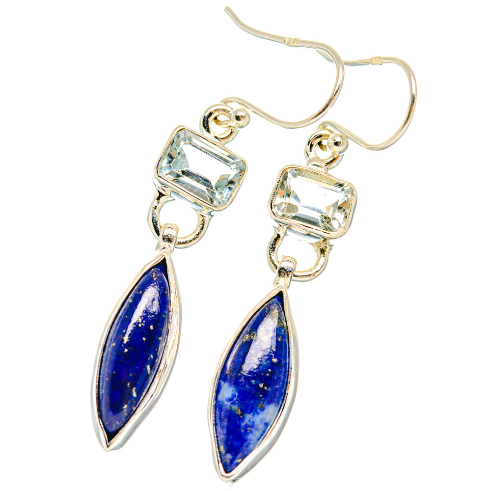 Lapis Lazuli Earrings handcrafted by Anasilvercos - EARR427394 - Photo 2