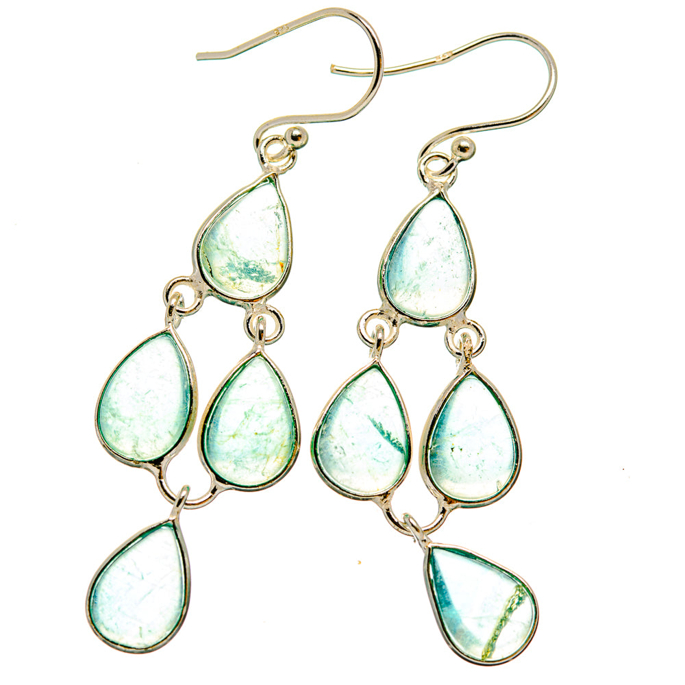 Aquamarine Earrings handcrafted by Anasilvercos - EARR427397 - Photo 2