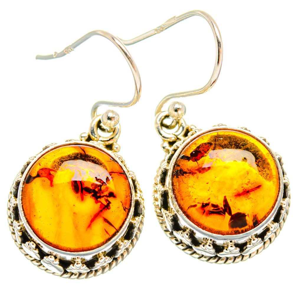 Baltic Amber Earrings handcrafted by Anasilvercos - EARR427399 - Photo 2