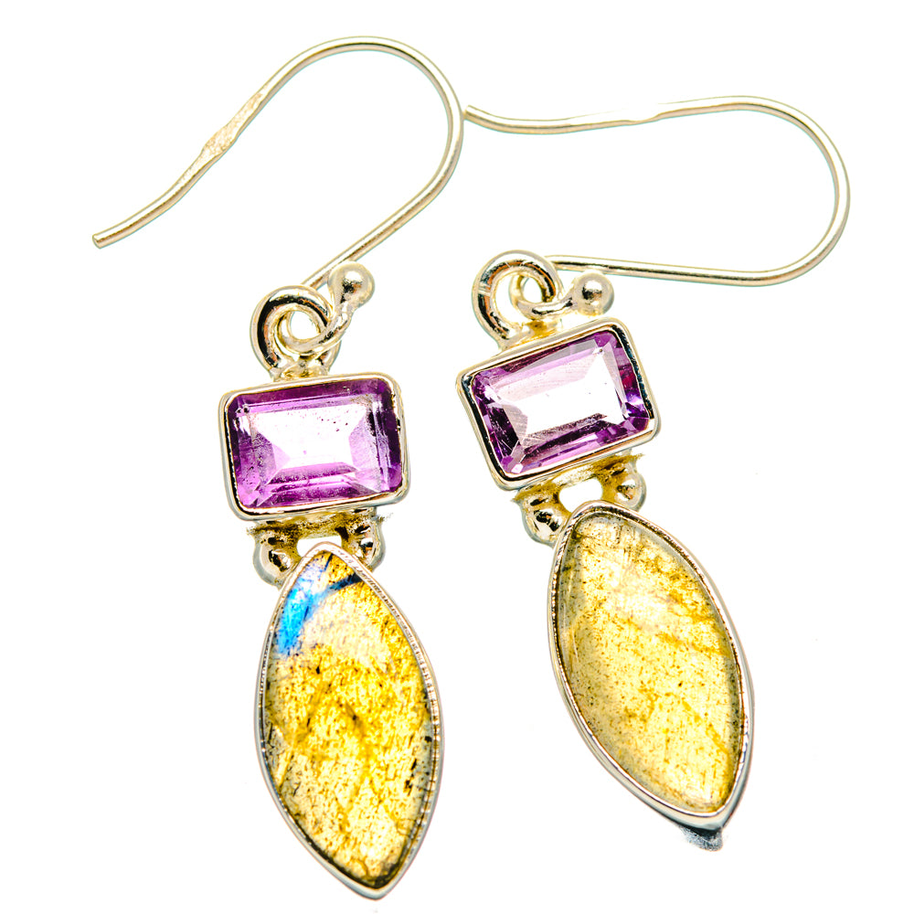 Labradorite Earrings handcrafted by Anasilvercos - EARR427401 - Photo 2