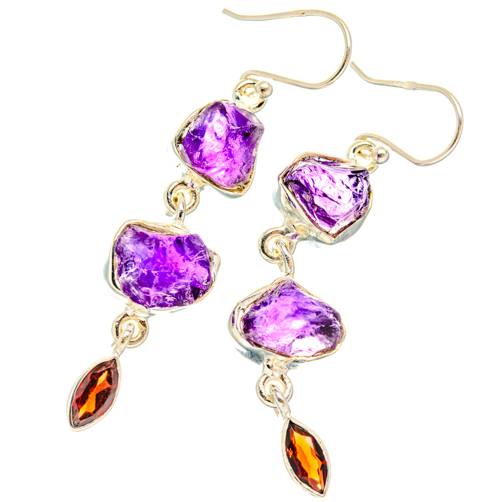 Amethyst Earrings handcrafted by Anasilvercos - EARR427403 - Photo 2