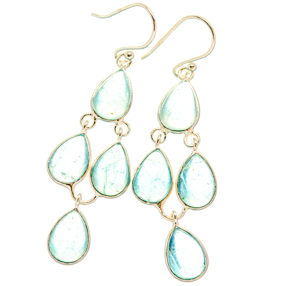 Aquamarine Earrings handcrafted by Anasilvercos - EARR427404 - Photo 2