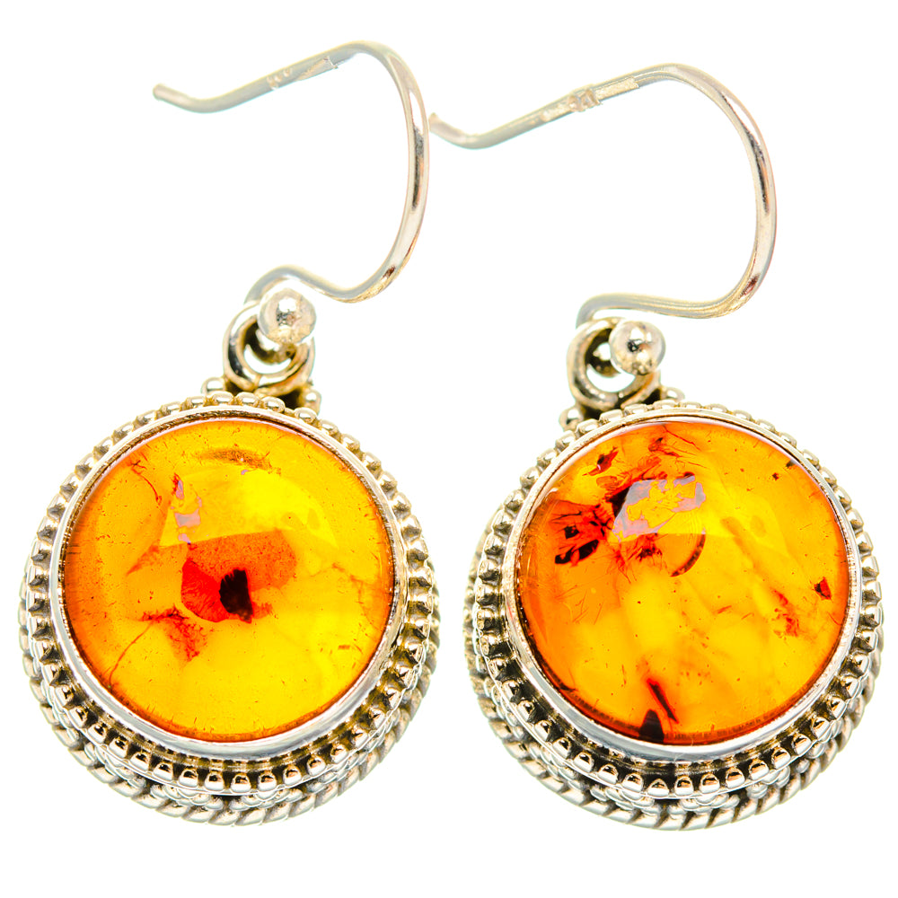 Baltic Amber Earrings handcrafted by Anasilvercos - EARR427406 - Photo 2