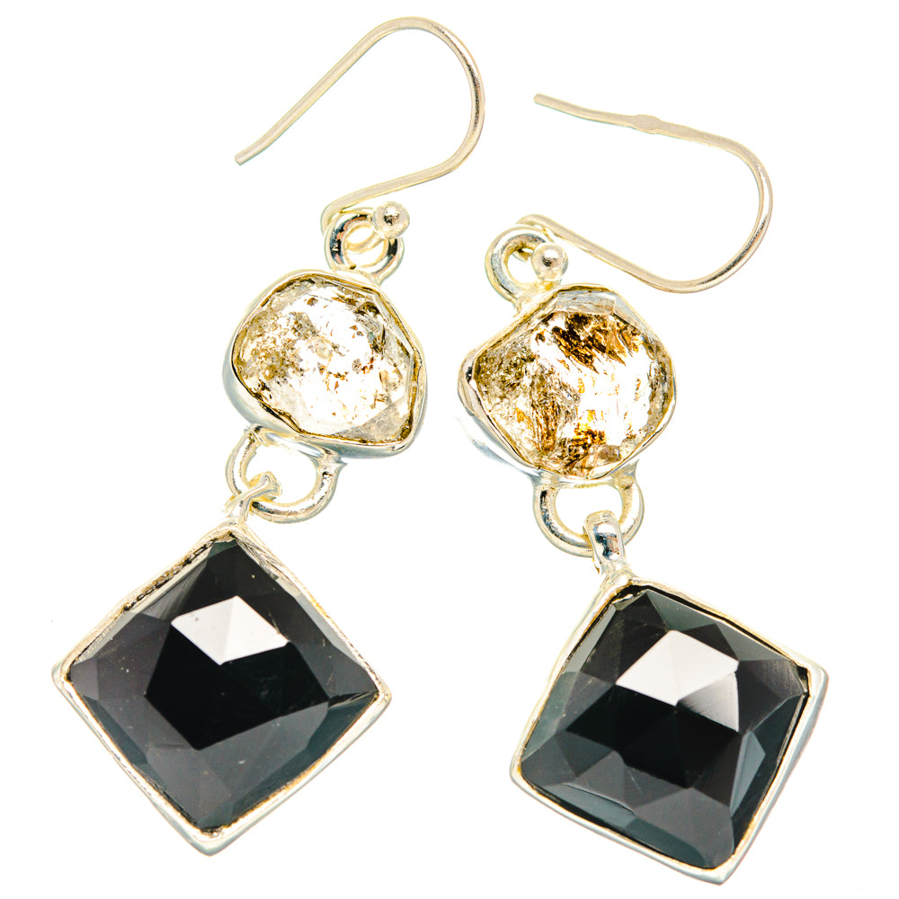 Black Onyx Earrings handcrafted by Anasilvercos - EARR427409 - Photo 2