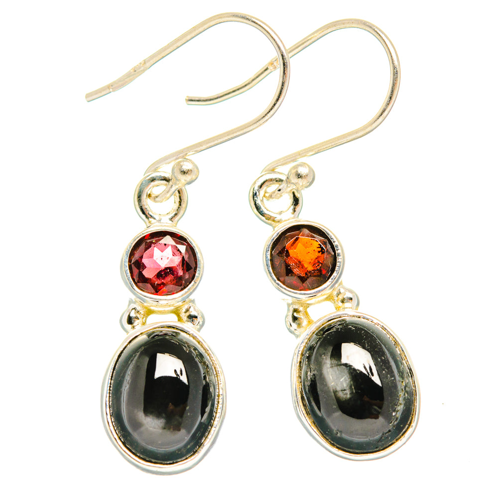 Star Diopside Earrings handcrafted by Anasilvercos - EARR427414 - Photo 2