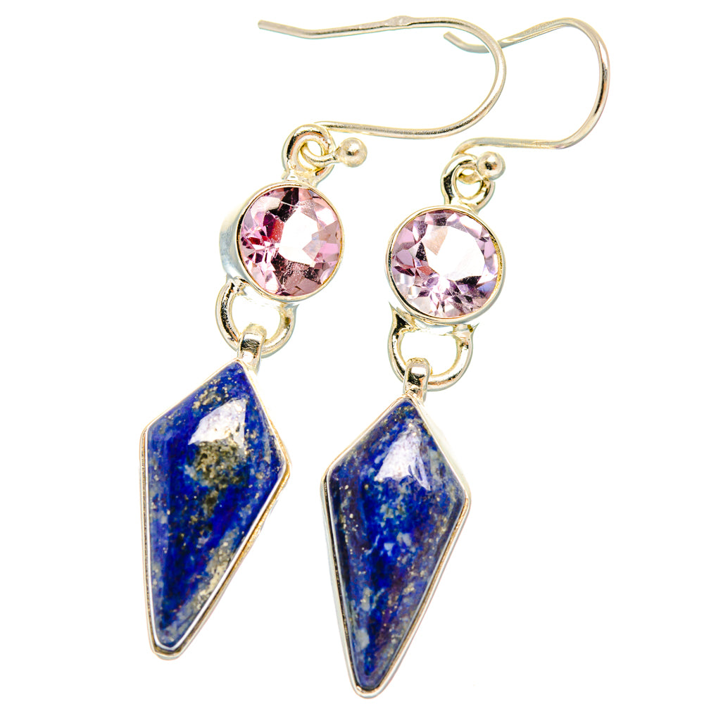 Lapis Lazuli Earrings handcrafted by Anasilvercos - EARR427415 - Photo 2