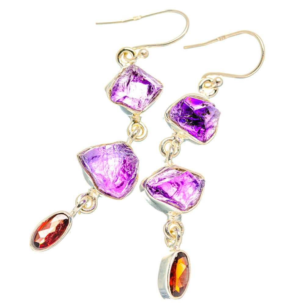 Amethyst Earrings handcrafted by Anasilvercos - EARR427418 - Photo 2