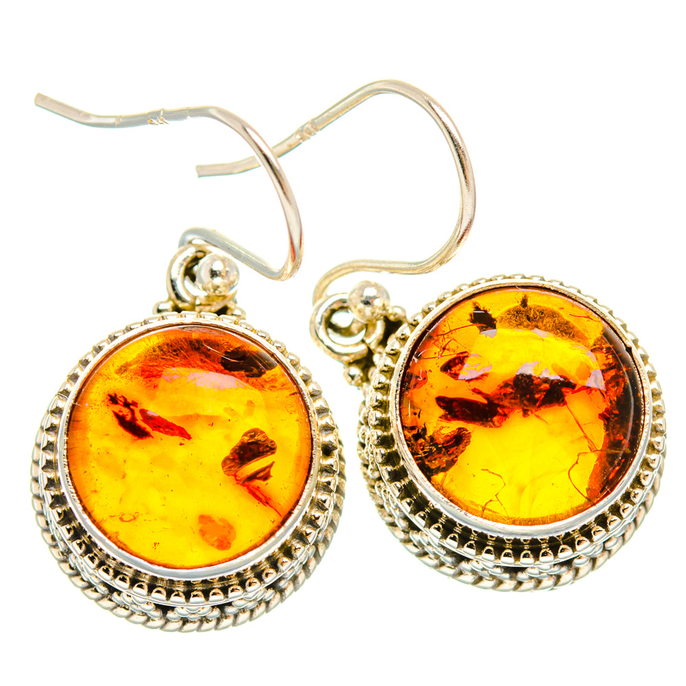 Baltic Amber Earrings handcrafted by Anasilvercos - EARR427419 - Photo 2